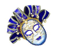 THINCAN Masquerade Maschera Veneziana Comedy Maschera Jesters Cosplay Squisita decorazione da parete per Carnevale Halloween Party
