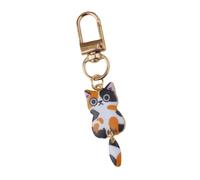 THINCAN Minimalista Metallo Gatto Portachiavi Trendy Cerniera Accessori Treno Chiave Gatto Per Portachiavi E Regali Personalizzati Braccio Zaino Colorato, a, Taglia unica