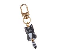 THINCAN Minimalista Metallo Gatto Portachiavi Trendy Cerniera Accessori Treno Chiave Gatto Per Portachiavi E Regali Personalizzati Braccio Zaino Colorato, b, Taglia unica