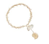 THINCAN Moda Marine Neck Gioielli Fiscale Pendente Collana Cozze Collana Adatto Per Abiti Da Spiaggia Per Le Donne
