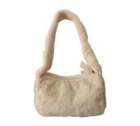 THINCAN Moda Peluche Borsa A Tracolla Per Le Donne Elegante Borsa A Tracolla Per Le Viaggi Tempo Libero, cachi