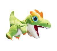 THINCAN Morbido Verde Peluche Bambola A Mano Con Bocca Mobile Interattivo Dinosauro Giocattoli Di Peluche Per Giocare Giocare Storie Narrativa Regalo Bambini