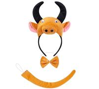 THINCAN Mouse/maiali/mucca/scimmia/pecora/tirger/cani costume set orecchie fascia pavimento coda bambini Halloween animali di Natale cosplay oggetti di scena