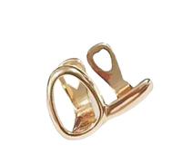 THINCAN Ottone Elettroplated Acciaio Inox Gioielli Per Il Corpo 1 9 Cm Doppio Tonalità Bilanciere Leggero Denti Raffinati Piercing Per Uomini Donne, Taglia unica, come descritto, come descritto