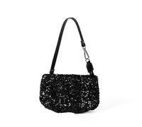 THINCAN Paillettes Clutches Portafoglio Per Le Donne Catene Crossbody Borsa A Tracolla Borsa Da Sera Borsa A Tracolla Moda Clutches Borse Con Paillettes Pochette, Nero