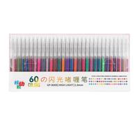 THINCAN Penna a scomparsa in gel colorato con brillantini metallizzati, 1 0 mm, per scrivere disegno di journaling scrapbooking, gel ergonomico per studenti