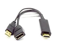 THINCAN Per HDTV to DisplayPort Adapter Cable 4K @60 Hz Superior Video con connettore di alimentazione USB Migliora l'esperienza di gioco