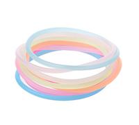 THINCAN Personalizzato 10 Braccialetti Luminosi Notte Braccialetto Fluorescenza Silicone Gomma Fasce per Capelli Regalo Per Gli Amici Orecchini Per Le Ragazze, Taglia unica, come descritto