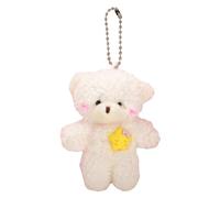 THINCAN Plush Bear Keyring Dolce Farcito Orso Animale Giocattolo Portachiavi Portachiavi Portachiavi Zaino Ornamento Matrimonio Bouquet Bouquet