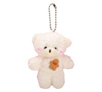 THINCAN Plush Bear Keyring Dolce Farcito Orso Animale Giocattolo Portachiavi Portachiavi Portachiavi Zaino Ornamento Matrimonio Bouquet Bouquet