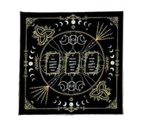 THINCAN Portatile Pieghevole Tarocchi Stuoie Di Dio Con Simboli Mistici Stuoie Lavabile Per Praticanti Spirituali Regali Occulto Rituale Tabella Copertura