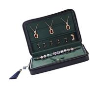THINCAN Pratico PU Pelle Gioielli Scarpe Custodia Elegante Organizzatori Con Cassetti Design Monastico Intagliato Per Uso Domestico