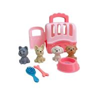 THINCAN Realistico Cura Del Cane Alimentazione Prima Di Giocare Giocattoli Per Bambini Ragazze Pet Vettore Ornamentale Giocattoli Bambini Giochi Di