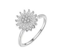 THINCAN Relief Spinner Regolabile Design Aperto Gioielli Donna Argento 925 Oro Regalo Regolabile Per Donna, come descritto