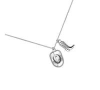 THINCAN Retrò Western Gioielli Cowboy Barca Fascino Collana Punk Stili, regalo per le donne con collo d'argento, gioielli Western Punk Fashion Regalo