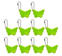 THINCAN Riflettente Auto Farfalla Fascino Portachiavi Portatile Set Di 10 Impermeabile Stabile PVC Appeso Accessori Sicuro Moda Accessori Auto