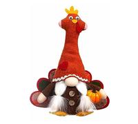 THINCAN Ringraziamento tacchino senza volto nani Orament peluche giocattolo Holiday Party Decorazioni Raccolto Festival Peluche