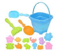 THINCAN Sabbia giocattolo da spiaggia giocattolo con pala dei cartoni animati auto castelli di sabbia giocattolo vasca da bagno giochi d'acqua giocattolo educativo per bambini
