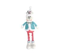 THINCAN Santa Snowmans Bambola di peluche con caramelle colorate estensibili a gamba lunga giocattolo vacanza decorazione natalizia regalo festa decorazione Babbo Natale