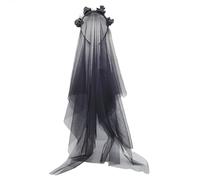 THINCAN Scary Halloween - Fascia per capelli da sposa divertente fantasma, per cosplay, feste, percorsi per la testa, scheletro divertente per Halloween