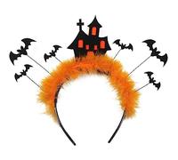 THINCAN Scary Halloween - Fascia per pipistrelli, fatta a mano, per capelli, castelli, sentieri per compleanno, cosplay