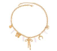 THINCAN Semplice Perle Bowknot Ciondolo Collana In Acciaio Inox Minimalista Gioielli Regolabile Catena Per Personalizzabile Elegante Collana di Perline Regolabile Per Le Donne