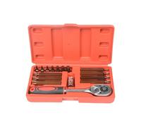 THINCAN Set di 16 chiavi a forma di stella automobilistica con chiave a stella Torxes con durata MHT Bit e utensili portatili, in acciaio