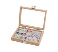 THINCAN sofisticato stoccaggio di gioielli con scomparti multipli orecchini scatola collana e anelli organizzatore elegante display di gioielli