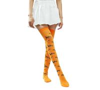 THINCAN Sopra il ginocchio Coscia Calzini Halloween Coscia Calze Alte Novità Stampate Calze Per Le Donne Regali Sopra Le Calze Al Ginocchio Stampate