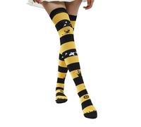 THINCAN Sopra il ginocchio Coscia Calzini Halloween Coscia Calze Alte Novità Stampate Calze Per Le Donne Regali Sopra Le Calze Al Ginocchio Stampate