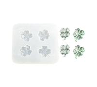 THINCAN Stampo flessibile a 4 fogli di erba per gioielli in resina produzione di lavastoviglie sicuro e semplice design a quattro foglie di erba, Taglia unica, come descritto