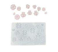 THINCAN Stampo flessibile a 4 fogli di erba per gioielli in resina produzione di lavastoviglie sicuro e semplice design a quattro foglie di erba, Taglia unica, come descritto
