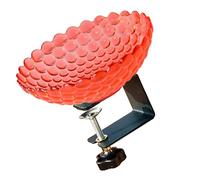 THINCAN Stazione d'acqua per uccelli per esterni, in plastica e metallo con ricevuta di guida, accessorio da giardino, ornamenti per il bagno degli uccelli