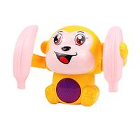 THINCAN Stunt Toy Monkey Electric Toy per W/Flessibile Rolling Music & Light per l'educazione vocale intelligente giocattolo bambino
