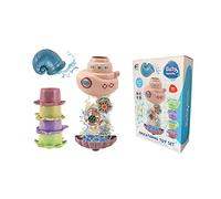 THINCAN Todder Bagno Doccia Vasca Da Bagno Giocattoli Per Bambini 1-3 Anni Vecchio Bagno Ruota Acqua Carino Barca Coppa Del Bambino