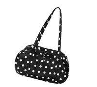 THINCAN Trendy avambraccio borsa multiuso metodi di trasporto pratico tessuto di nylon spazioso per ufficio, attività all'aperto, borsa a tracolla casual, Nero