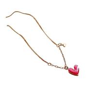 THINCAN Unico Collana Cuore Ciondolo Collana In Acciaio Inox Texture Cuore Fascino Collane Per L'espressione Di Amore Alla Moda Gioielli Delle Donne, Taglia unica, come descritto, come descritto