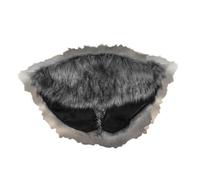 THINCAN Vikinges Faux Pellicce Collare con Pin Knights Medievale Carta Spalla Warriour Cape Shawl Renaissances Larp Cosplay Costumi Renaissances Larp Cosplay Costume, Bianco e nero, Taglia unica