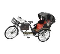 THINCAN Vintage Jinrikisha Rickshaw Metallo Modello Repliche Triciclo Per Librerie Mostra Regalo Unico Per Adulti Vintage Jinrikisha Model Decors