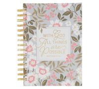Things Are Possible White Poppy Spiral Journal NUOVO