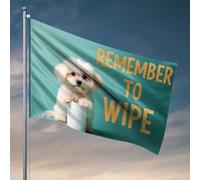 Things For Boys Room Remember To Wipe: A Cute Reminder! Bandiera artistica da giardino decorazione per birra per uomo caverna (30 x 45 cm)