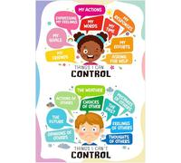 Things I Can Control-Things I Cannot Control Mental Health Poster per decorazione per aula casa casa salute mentale poster educativi per ragazzi ragazze insegnanti targa in metallo latta 20,3 x 30,5