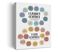 Things I Can Control Wall Art Mental Health Inspirational Print for Therapy Office Decor(Unframed,08x12inch(20x30cm))