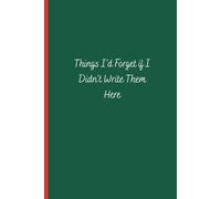 Things I’d Forget if I Didn’t Write Them Here: A chaotic collection of to-dos, half-baked ideas, and random brilliance I refuse to lose.