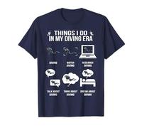 Things I Do In My Diving Era Funny Underwater Diver Vacation Maglietta