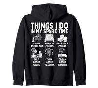 Things I Do in My Spare Time Astrology Zodiac Lover Felpa con Cappuccio