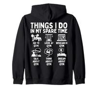 Things I Do in My Spare Time Gym Lover Felpa con Cappuccio
