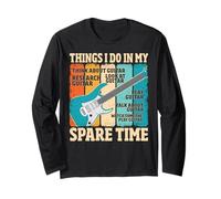 Things I Do in My Spare Time Meme Humor Quote Maglia a Manica