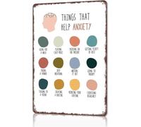Things That Soothe Anxiety Wall Sign 8 X 12