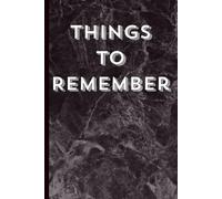 Things to Remember